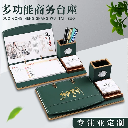 Деревянный настольный календарь, делается под заказ, с печатью вашего логотипа