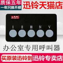 Xunling wireless pager APE350 English custom pager five-key pager