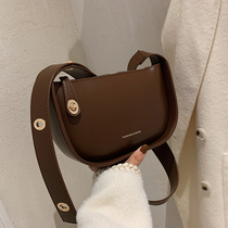 French niche bag bag women premium sense 2021 new autumn winter texture shoulder fashion broadband crossbody saddle bag