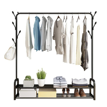 Simple wardrobe Iron frame cloth cabinet Household bedroom folding storage cabinet Dormitory wardrobe Rental room with hanging wardrobe