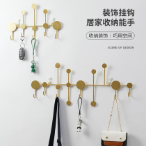 Creativity free of punch Xuanguan hooks into the door hanging clothes hanger wall-mounted wall light extravagant entrance to the door clothes hat hooked clothes rack
