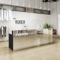 Simple and modern stainless steel bar Multi-function cashier Corner bar Barber shop Coffee shop Front desk Reception desk