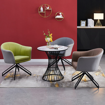 Sales Department milk tea shop coffee shop table and chair combination negotiation reception area meeting guests rotating simple leisure chair