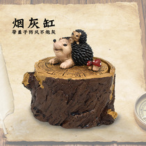 Creative Personality Trendy Cartoon Animal Ashtrays Decorate Hem Home Living Room Office Light Luxury with lid Smoke cylinders