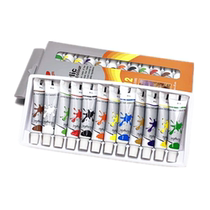 12 color set art hand painted paint safety and environmental protection acrylic pigment children handmade diy color pigment