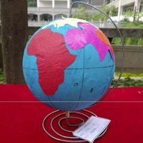  Homemade globe material coloring model making the same student with homemade toddler ornaments diy personalized ball
