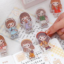 mini wears a cute bracelet clip cartoon stationery folder subtool big number powerful clip high face value girl office supplies paper clip multifunction fine art drawing board fixer small number
