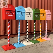 European style retro iron box box sign courtyard decoration floor ornaments industrial wind photography props mailbox