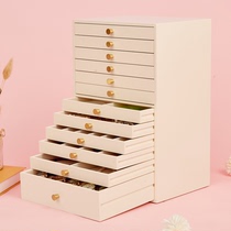 12-layer jewelry box multi-layer large capacity wooden jewelry storage box high-grade simple jewelry box earrings necklace watch