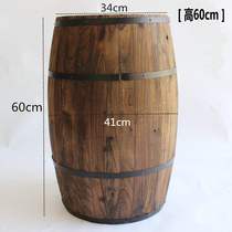 Oak barrel decoration wooden beer wine barrel solid wine barrel decoration exhibition wedding props decoration