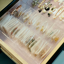 6-grid high transparent large-capacity storage box multi-check stud earrings jewelry box finishing box jewelry box earring necklace box