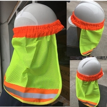 Hard hat visor big brim site sunscreen artifact Face sunscreen visor summer building construction