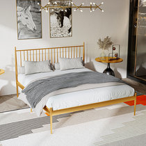 European-style modern simple environmental protection princess wrought iron bed iron frame double single adult children 1 2 1 5 1 8 meters