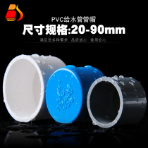 PVC pipe cap plug plug cap adhesive plastic water supply pipe fittings 20 25 32 40 50 63 75