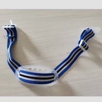 Blue and white jaw bracket with anti-collision cap inner shell Jaw belt safety helmet windproof rope Chin adjustment bracket rope tightening rope custom