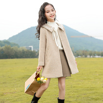 Girls Mao jacket Spring and autumn clothes 2021 new Korean version of the Korean version of the long section Chinese cuddly cute wind the big clothes