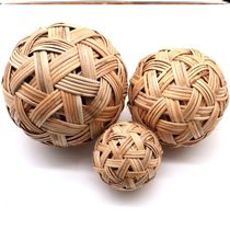 Cuju ball bamboo stick ball hydrangea props ball knitting football toy children gift retro finished handmade ball