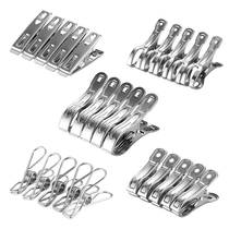 Large clip stainless steel clothes drying quilt medium open clip large fixed clothes small windproof clip hanger