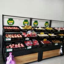 Supermarket fruit and vegetable shelves Simple multi-layer vegetable shelves Fruit shop shelves Convenience store shelves steel and wood shelves