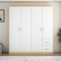 Wardrobe Household bedroom Simple modern small apartment Solid wood locker Simple childrens rental room with a large wardrobe