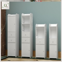 Bathroom floor-to-ceiling shelf Multi-layer bathroom storage cabinet Toilet artifact toilet toilet side cabinet narrow