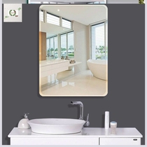Explosion-proof bathroom mirror Hole-free bathroom wall mirror Toilet dresser glass mirror Wash bathroom half-body mirror