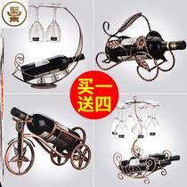 Household red wine cup holder wine cabinet red wine rack ornaments wine decoration upside down wine bottle rack light luxury high-end wine rack
