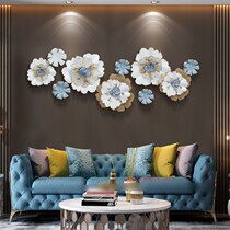 Light luxury wall decoration model room porch living room sofa Wall pendant creative background wall European metal wall decoration
