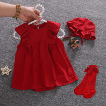  Baby girl clothes Year-old dresses Summer clothes 100 days baby princess dresses autumn clothes summer skirts Spring and autumn small foreign style