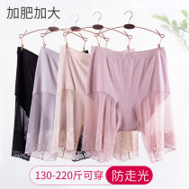 Large size safety pants women 200kg summer five-point pants anti-light thin non-curled underwear two-in-one anti-wear legs