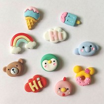 Water cup special three-dimensional stickers DIY sticker accessories Cartoon doll decoration Resin patch Sticker accessories