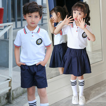 Primary school uniforms kindergarten uniforms summer dress childrens school class uniforms summer sportswear sets short sleeves