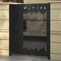 Wrought iron Villa single and double open outdoor courtyard door simple small iron door household rural garden yard door custom