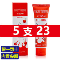 hotkiss fruit flavor oral sex lubricating oil cherry strawberry agent mouth jiao liquid spa wash-free water soluble lovekiss