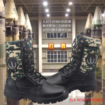 Black boots fire combat boots two artillery combat boots outdoor training leather desert protection men and women rubber medium and high boots