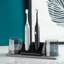 Pendulum Bench Electric Toothbrush Rack Silicon Algae Mud Suction Pad Toothbrush Placement Rack Base Creative Home Mouthwash Cup Suit