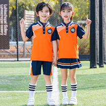 Kindergarten garden clothes summer clothes childrens first grade school uniform set school students summer clothes short sleeve graduation photo clothing