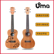 Taiwan Uma starter veneer ukulele Totem series 23 inch ukulele noodles single beginner children