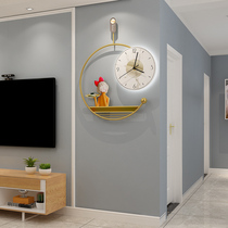Creative Net red clock wall clock living room home fashion personality watch Wall modern simple mute wall wall hanging clock lamp