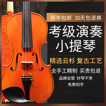 saphony imported European material handmade violin professional solid wood beginner grade test performance professional violin