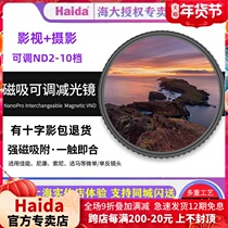 Haida sea filter magnetic absorption adjustable nd reduction mirror without cross limit video shooting variable nd middle gray mirror