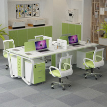 Simple company Employee desk 246 Peoples position Brief modern computer screen Screens Combined Office Table And Chairs