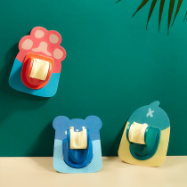 Shower bracket non-hole fixing artifact nozzle hanging seat children adjustable Lotus bathroom flower drying shower base