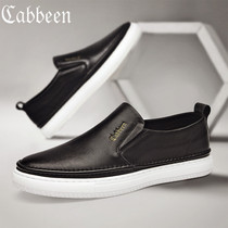 Cabins Men Shoes 2022 New Wave Shoes Summer Breathable Genuine Leather Board Shoes Mens Leather Shoes Casual Beans Shoes Man