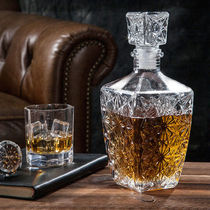 Red wine decanter home grade wine large thick creative sealed wine bottle glass transparent wine storage