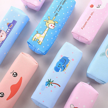 Pupil cute animal cartoon pencil bag pu waterproof pencil kindergarten small gift activity gift reward prize