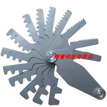 Self-operated screw gauge 30-degree trapezoidal thread template acme t-type tooth number gauge tr thread pair gauge