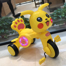 Children's tricycle bicycle pikachu with music and light 2-3-4-5-year-old baby bicycle