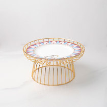 Nordic ceramic Western tableware flat soup plate set cake dessert table Beauty and Beast tableware Bowl hand
