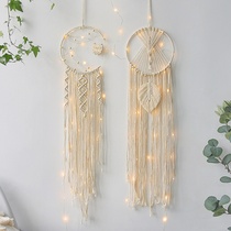 Hand-woven tapestry owl tapestry home ornaments Moon Catcher dream net small goods creative night market pendant